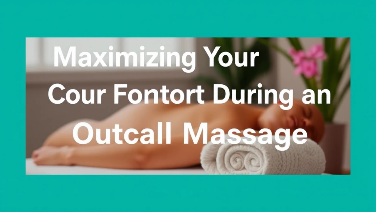 Maximizing Your Comfort During an Outcall Massage